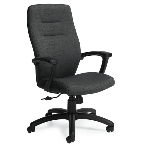 Global Office Chairs<Synopsis Jenny Fabric High Back Tilter Chair, Ebony