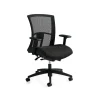 Global Office Chairs<Vion Mesh Back Fabric Computer and Desk Chair, Black (6321-8-UR22)
