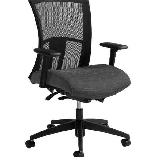 Global Office Chairs<Vion Mesh Mid-Back Weight Sensing Synchro - Tilter Task Chair, Granite Rock (6322-8-UR20)