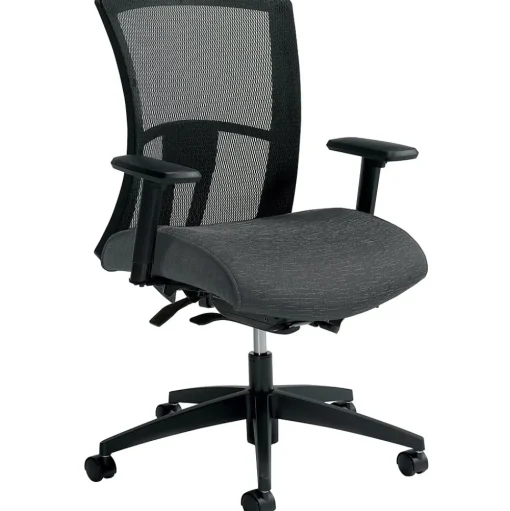 Global Office Chairs<Vion Mesh Mid-Back Weight Sensing Synchro - Tilter Task Chair, Granite Rock (6322-8-UR20)