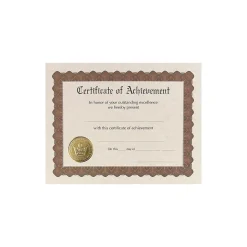 Great Papers Awards & Certificates<Achievement Certificates, 8.5" x 11", Gold, 18/Pack (20104237)