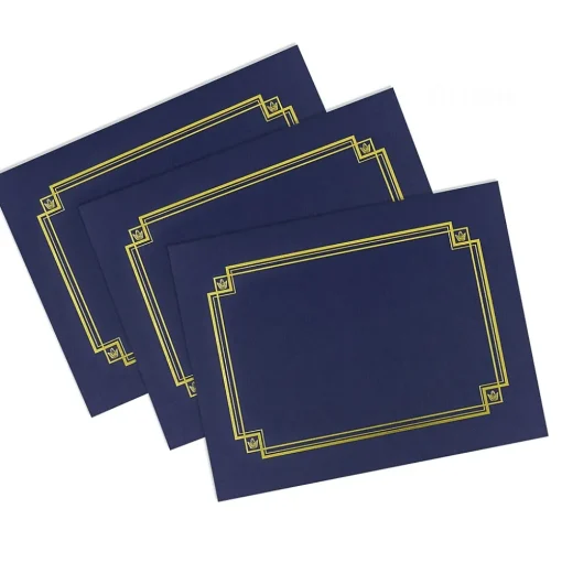 Great Papers Awards & Certificates<Certificate Holders, 9.75" x 12.5", Navy, 3/Pack (938903)