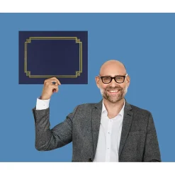Great Papers Awards & Certificates<Certificate Holders, 9.75" x 12.5", Navy, 3/Pack (938903)