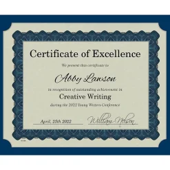 Great Papers Awards & Certificates<Certificate Kits, 9.375" x 12", Multicolor, 25 Kits/Pack (2013317)