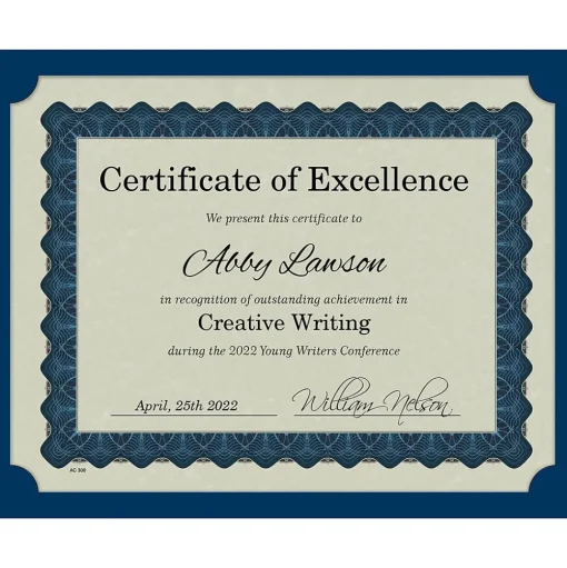 Great Papers Awards & Certificates<Certificate Kits, 9.375" x 12", Multicolor, 25 Kits/Pack (2013317)