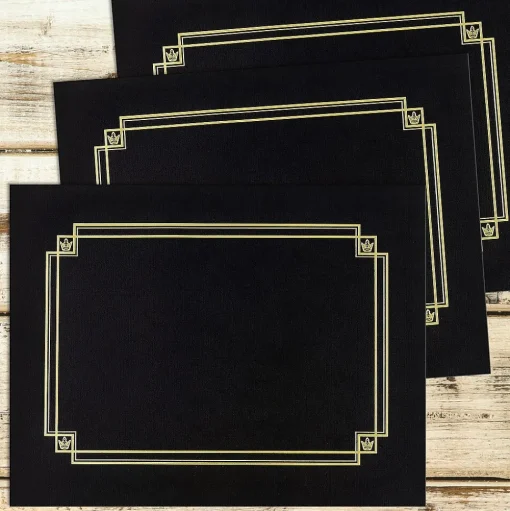 Great Papers Awards & Certificates<Certificate Holders, 12", Black, 3/Pack (938603)
