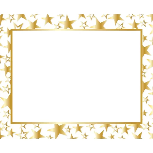 Great Papers Awards & Certificates<Certificates, 8.5" x 11", Gold and White, 50/Pack (2014025)