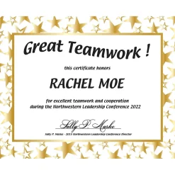 Great Papers Awards & Certificates<Certificates, 8.5" x 11", Gold and White, 50/Pack (2014025)
