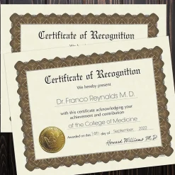 Great Papers Awards & Certificates<Certificates, 8.5" x 11", Gold and Beige, 18/Pack (20104239)