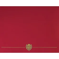 Great Papers Awards & Certificates<Classic Crest Certificate Holders, 12" x 9.38", Red, 25/Pack (903031PK5)