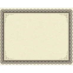 Great Papers Awards & Certificates<Classic Parchment Certificates, 8.5" x 11", Beige/Brown, 25/Pack (2020000)