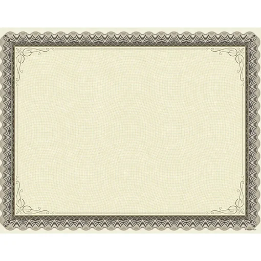 Great Papers Awards & Certificates<Classic Parchment Certificates, 8.5" x 11", Beige/Brown, 25/Pack (2020000)