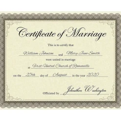 Great Papers Awards & Certificates<Classic Parchment Certificates, 8.5" x 11", Beige/Brown, 25/Pack (2020000)