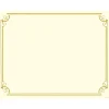 Great Papers Awards & Certificates<Golden Scroll Frame Foil Certificates, 8.5" x 11", Beige/Gold, 12/Pack (2011859)