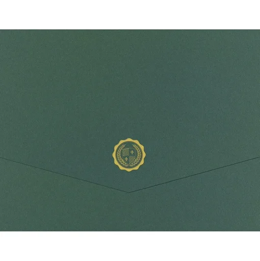 Great Papers Awards & Certificates<Hunter Certificate Holders, 9.375" x 12", Green, 5/Pack (20103780)