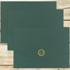 Great Papers Awards & Certificates<Hunter Certificate Holders, 9.375" x 12", Green, 5/Pack (20103780)