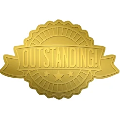 Great Papers Awards & Certificates<! Outstanding Ribbon Foil Seal, 48/Pack (20104102)