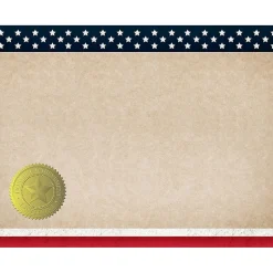 Great Papers Awards & Certificates<Patriotic Certificates, 8.5" x 11", Multicolor, 25/Count(2015083)