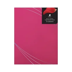 Great Papers Awards & Certificates<Petal Touch Certificate Holders, 9.34" x 12", Pink, 5/Pack (2019000)