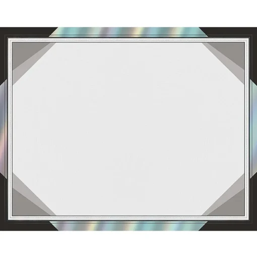 Great Papers Awards & Certificates<Rainbow Foil Certificates, 8.5" x 11", Modern Black, 15/Pack (2019005)