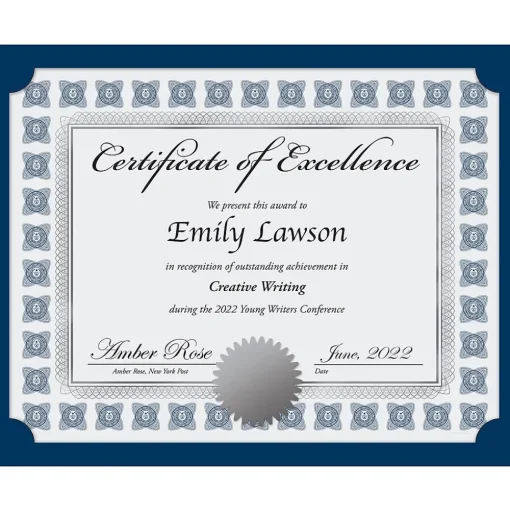 Great Papers Awards & Certificates<Silver Scholar Certificates, 8.5" x 11", Multicolor, 30/Pack (2015074KIT)