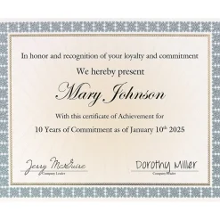 Great Papers Awards & Certificates<Westminster Certificates, 8.5" x 11", Blue Foil, 15/Pack (963024)