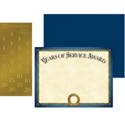 Great Papers Awards & Certificates<Years of Service Certificates, 8.5" x 11", 20/Pack (2015113KIT)