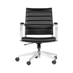 Gry Mattr Office Chairs<Capsule Faux Leather Swivel Task Chair, Black (GMCC-00850)