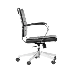 Gry Mattr Office Chairs<Capsule Faux Leather Swivel Task Chair, Black (GMCC-00850)