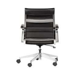 Gry Mattr Office Chairs<Capsule Faux Leather Swivel Task Chair, Black (GMCC-00850)