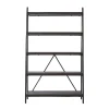 Gry Mattr Bookcases<Live Edge 66.14"H 5-Shelf Ladder Bookcase, Black Walnut (GMCC-00842)