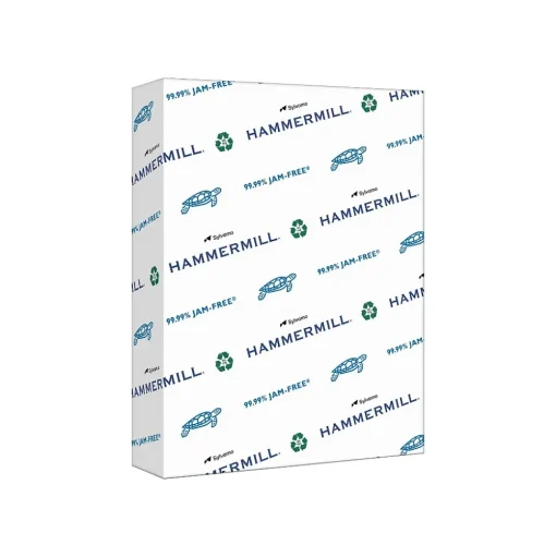 Hammermill Multipurpose Paper<30% Recycled Colored Paper, 20 lbs., 8.5" x 11", Canary, 500 Sheets/Ream, 10 Reams/Carton (102921)