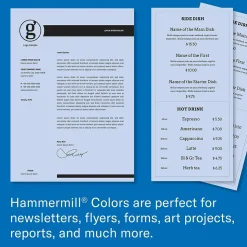 Hammermill Multipurpose Paper<30% Recycled Colors 8.5" x 11" Multipurpose Paper, 24 lbs., Orchid, 500/Ream (103780)