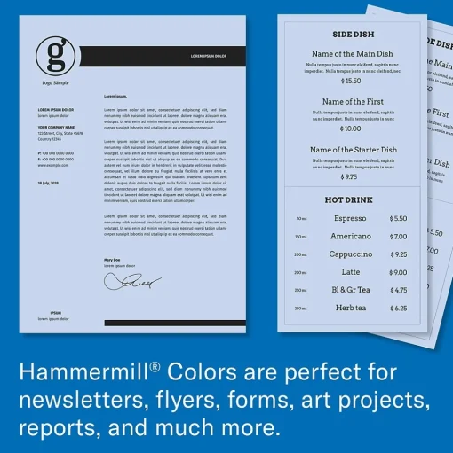Hammermill Multipurpose Paper<30% Recycled Colors 8.5" x 11" Multipurpose Paper, 24 lbs., Orchid, 500/Ream (103780)