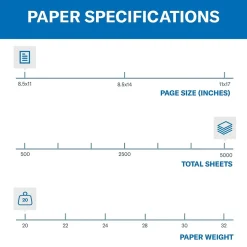 Hammermill Multipurpose Paper<8.5" x 11" Color Multipurpose Paper, 20 lbs. Goldenrod, 5000 Sheets/Ream (HAM103168CT)