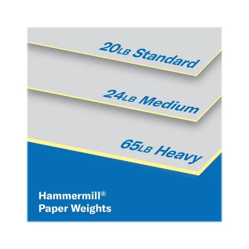 Hammermill Multipurpose Paper<8.5" x 11" Multipurpose Paper, 65 lbs., Canary, 250 Sheets/Ream, 2 Reams/Pack (400530)