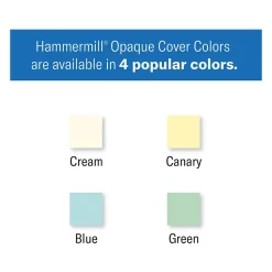 Hammermill Multipurpose Paper<8.5" x 11" Multipurpose Paper, 65 lbs., Canary, 250 Sheets/Ream, 2 Reams/Pack (400530)