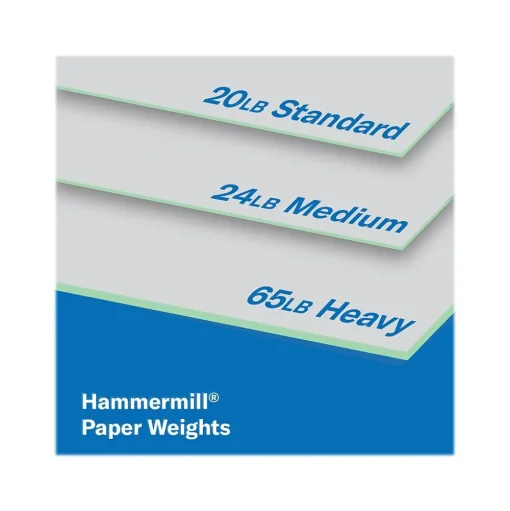 Hammermill Multipurpose Paper<8.5" x 11" Multipurpose Paper, 65 lbs., Green, 250 Sheets/Ream, 2 Reams/Pack (400550)