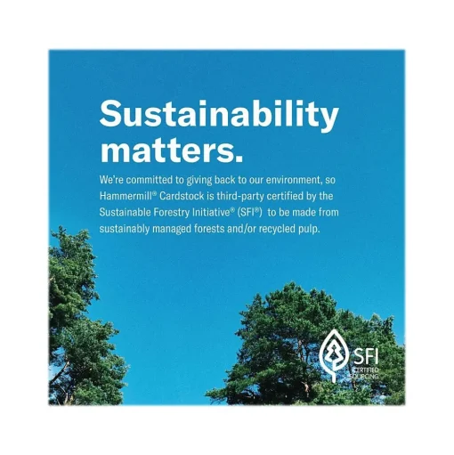 Hammermill Multipurpose Paper<8.5" x 11" Multipurpose Paper, 65 lbs., Green, 250 Sheets/Ream, 2 Reams/Pack (400550)