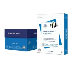 Hammermill Copy Paper<Copy Plus 8.5" x 11" Copy Paper, 20 lbs., 92 Brightness, 1500 Sheets/Carton (105040)