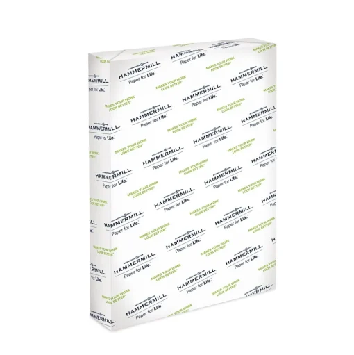 Hammermill Card Stock<® Premium Color Copy Cover Paper, 60lb, 18" x 12", 100 Bright, White, 250/Ream