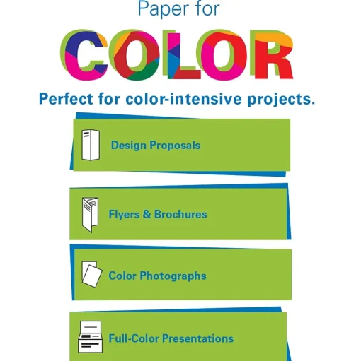 Hammermill Card Stock<® Premium Color Copy Cover Paper, 60lb, 18" x 12", 100 Bright, White, 250/Ream