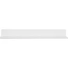 Hangman Shelving<No-Stud Single Aluminum Floating Shelf, 24-In., White Powder Coat (HANL24W)
