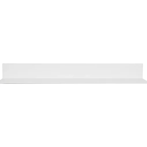 Hangman Shelving<No-Stud Single Aluminum Floating Shelf, 24-In., White Powder Coat (HANL24W)