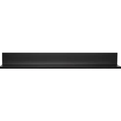 Hangman Shelving<No-Stud Single Aluminum Floating Shelf, 24-In., Black Powder Coat (HANL24B)