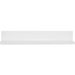 Hangman Shelving<No-Stud Single Aluminum Floating Shelf, 18-In., White Powder Coat (HANL18W)
