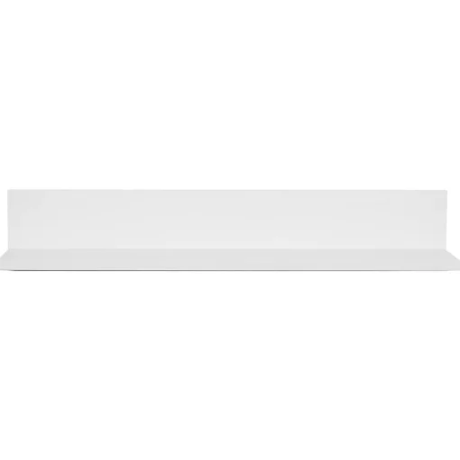 Hangman Shelving<No-Stud Single Aluminum Floating Shelf, 18-In., White Powder Coat (HANL18W)