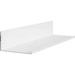 Hangman Shelving<No-Stud Single Aluminum Floating Shelf, 18-In., White Powder Coat (HANL18W)