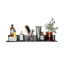 Hangman Shelving<No-Stud Single Aluminum Floating Shelf, 48-In., Black Powder Coat (HANL48B)