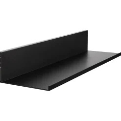 Hangman Shelving<No-Stud Single Aluminum Floating Shelf, 48-In., Black Powder Coat (HANL48B)